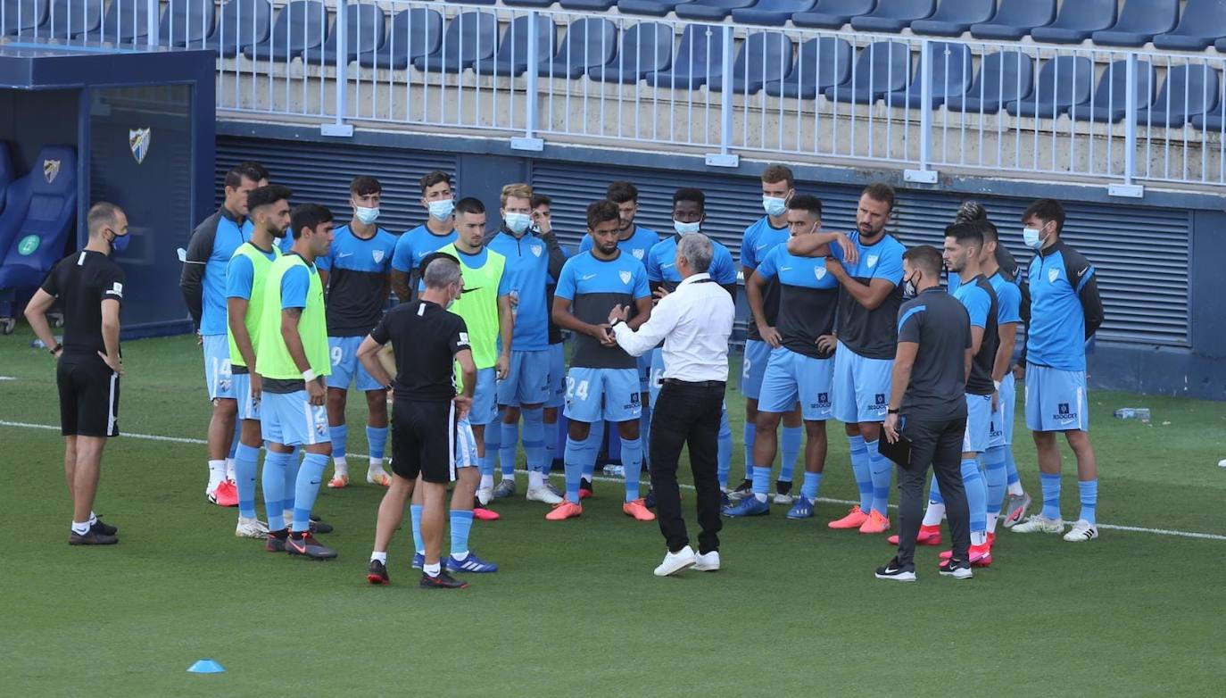 Momentos previos al inicio del partido 