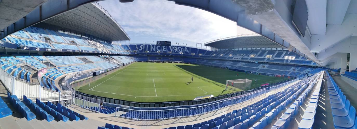 Momentos previos al inicio del partido 