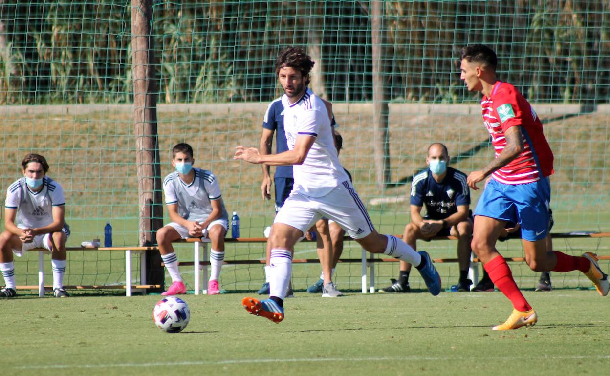 Granero, en el amistoso de este sábado ante el Recreativo Granada. 