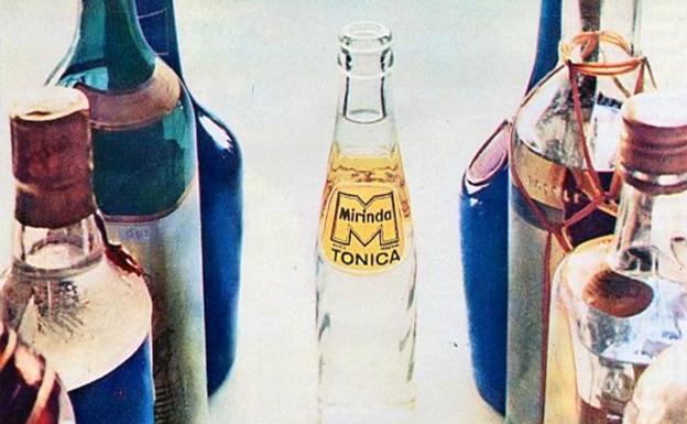 Detalle de un anuncio de tónica Mirinda, 1967. 