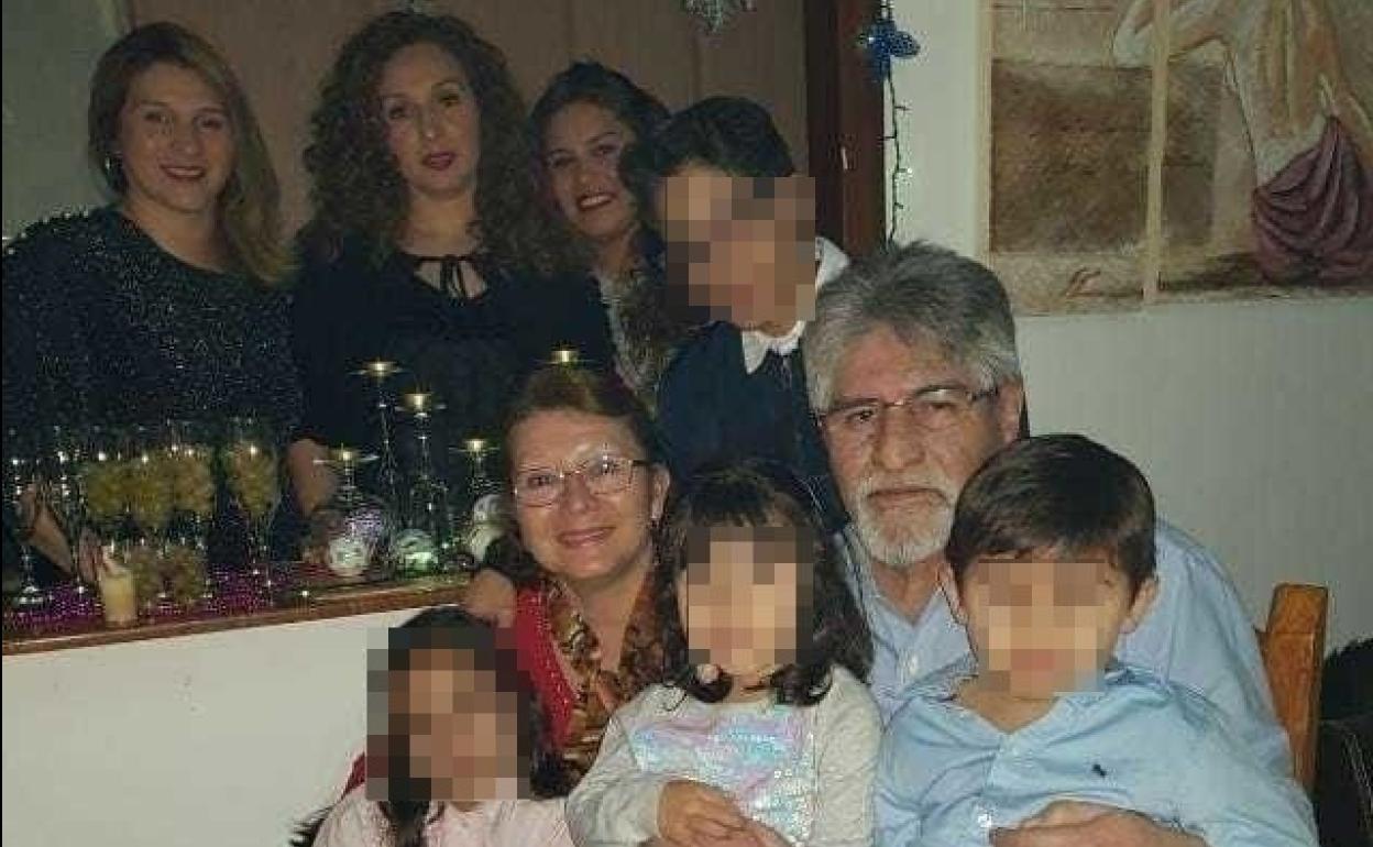 Mario Sauco en una foto de familia 