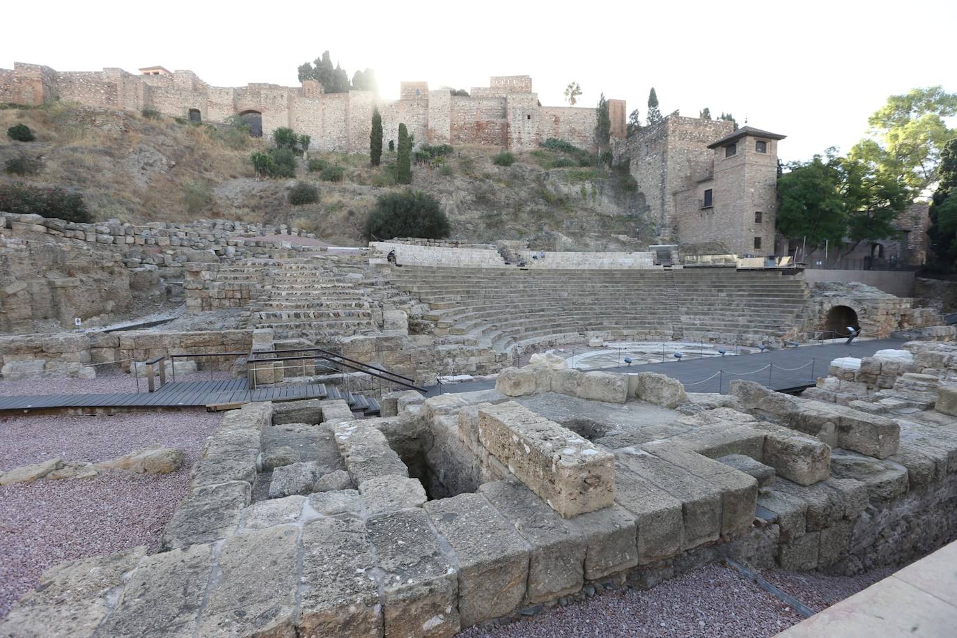 Teatro Romano y Alcazaba. Ubicación: Calle Alcazabilla. Visitable