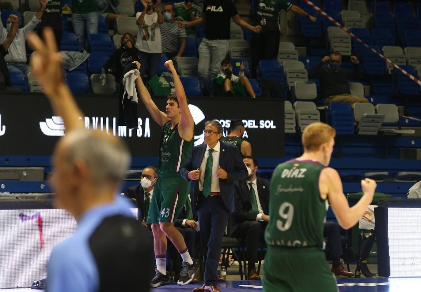El Unicaja afrontó el encuentro con 11 profesionales 
