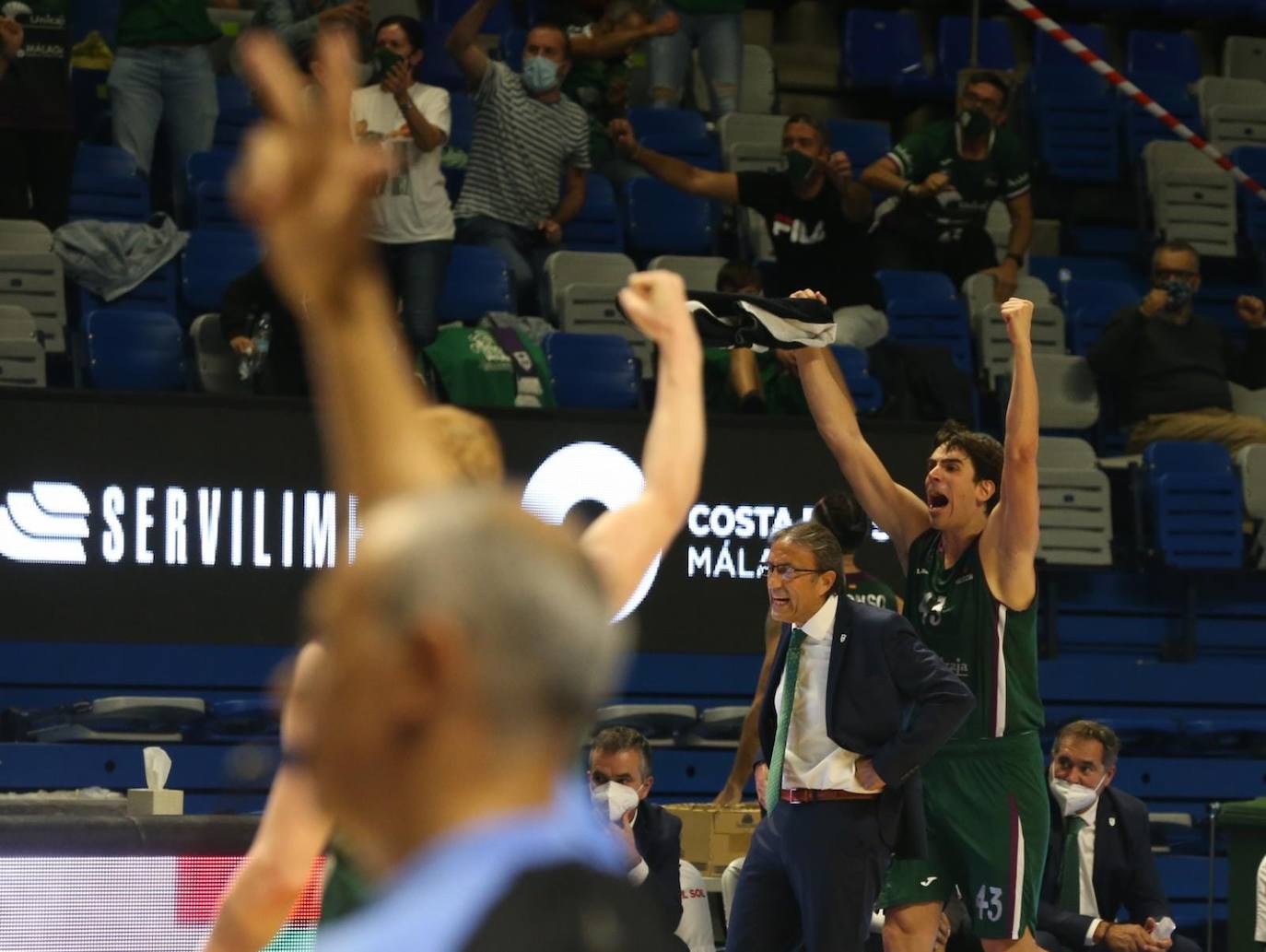 El Unicaja afrontó el encuentro con 11 profesionales 
