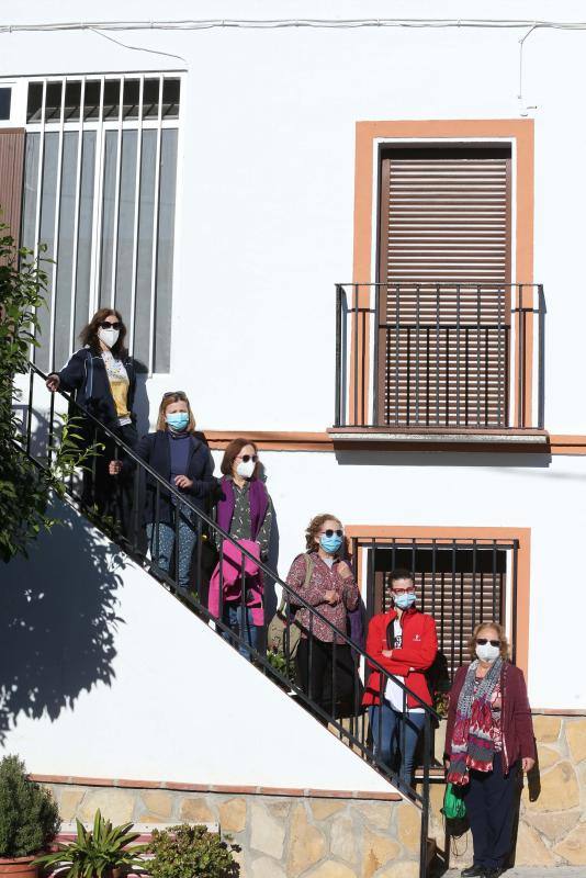 Algunas de las mujeres rurales de Málaga que participaron en el reportaje 