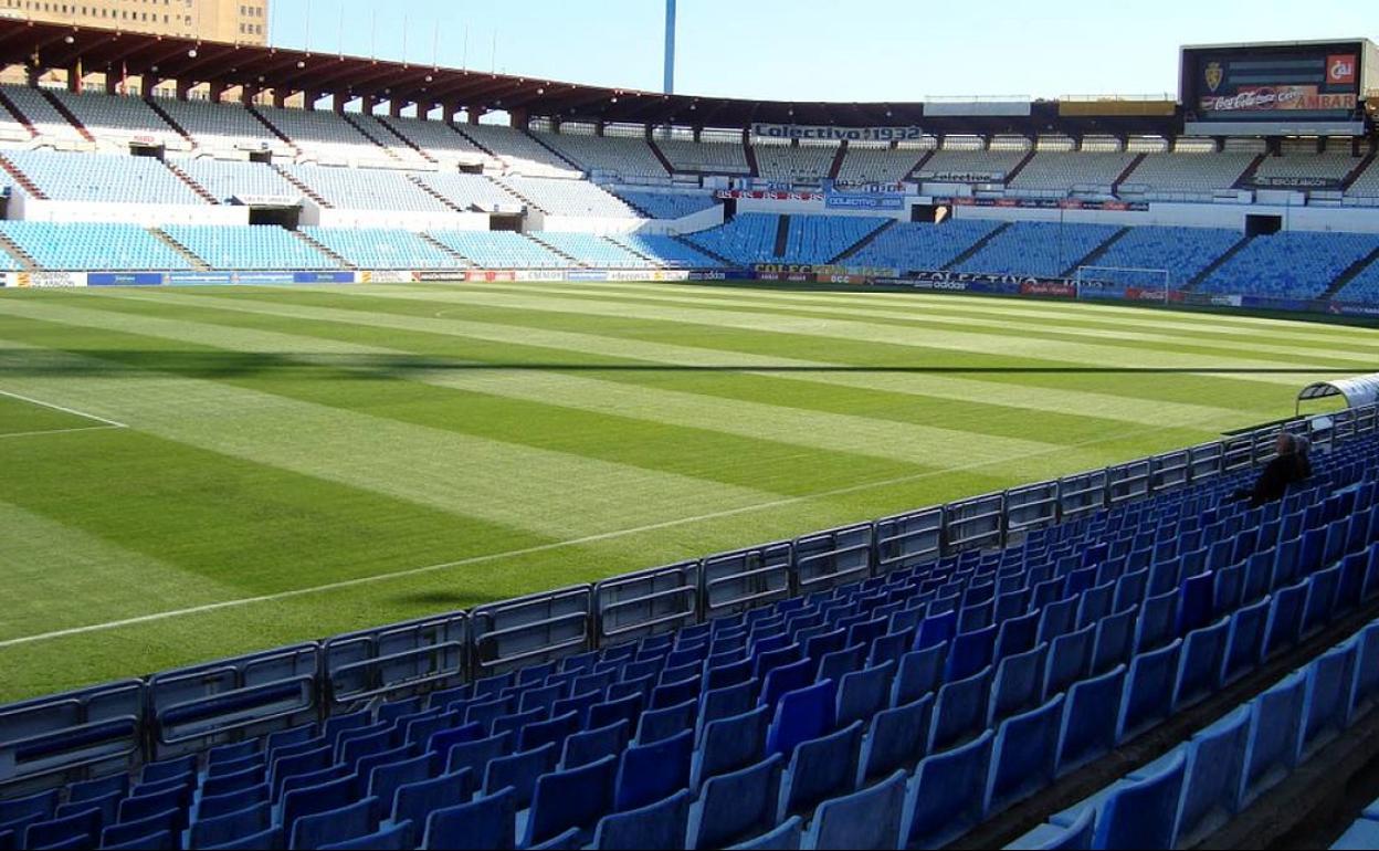 Imagen del estadio de La Romareda, sede del Real Zaragoza. 