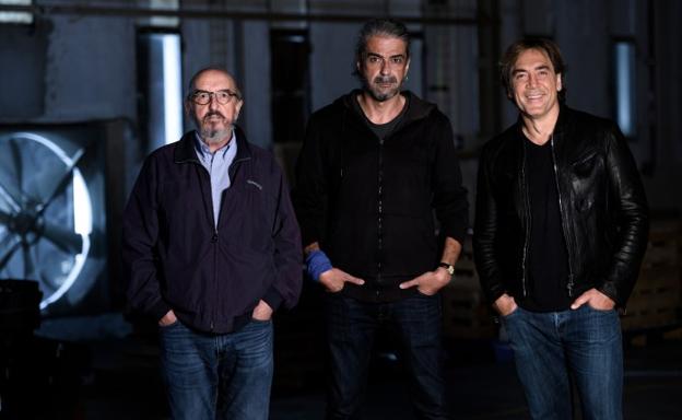 Jaume Roures, Fernando León de Aranoa y Javier Bardem.