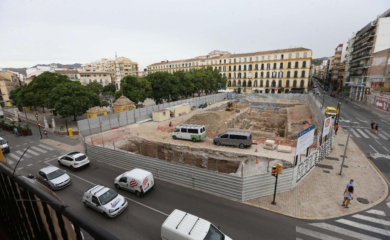 El yacimiento arqueológico del Astoria, en la Merced.