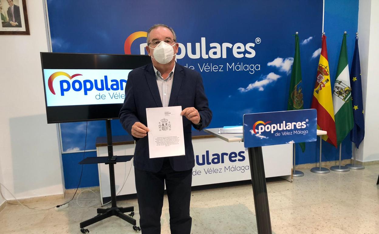 El portavoz del PP, Francisco Delgado.