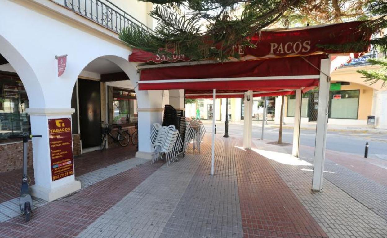 Terraza de un bar de Campillos. 