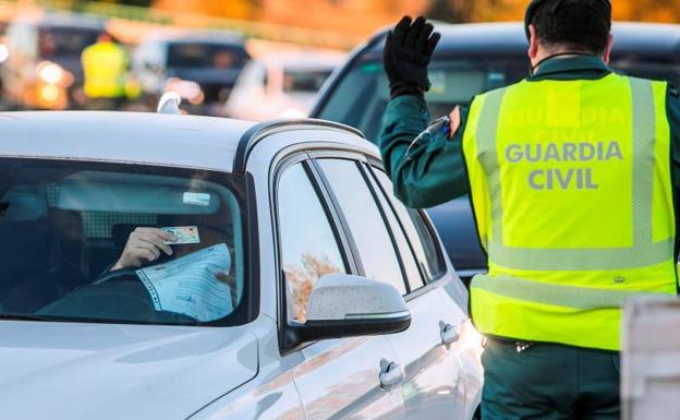 Controles de la Guardia civil este fin de semana. 