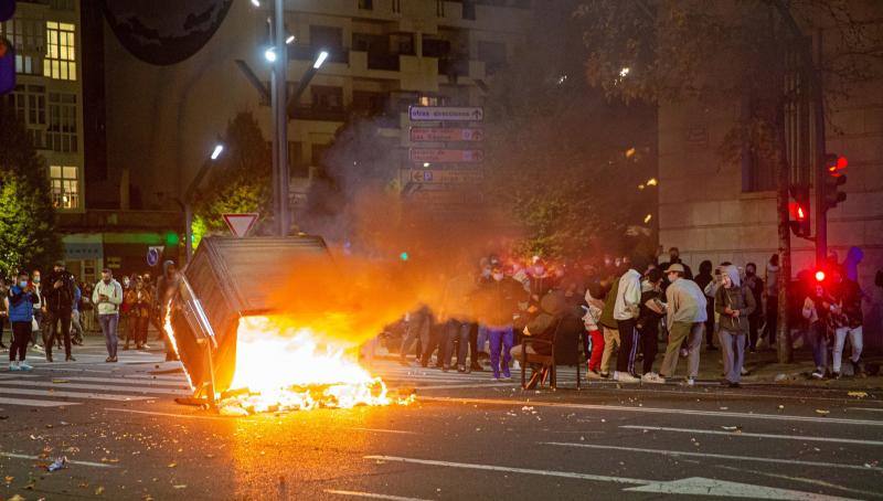 Las calles de Logroño registran una noche violenta.