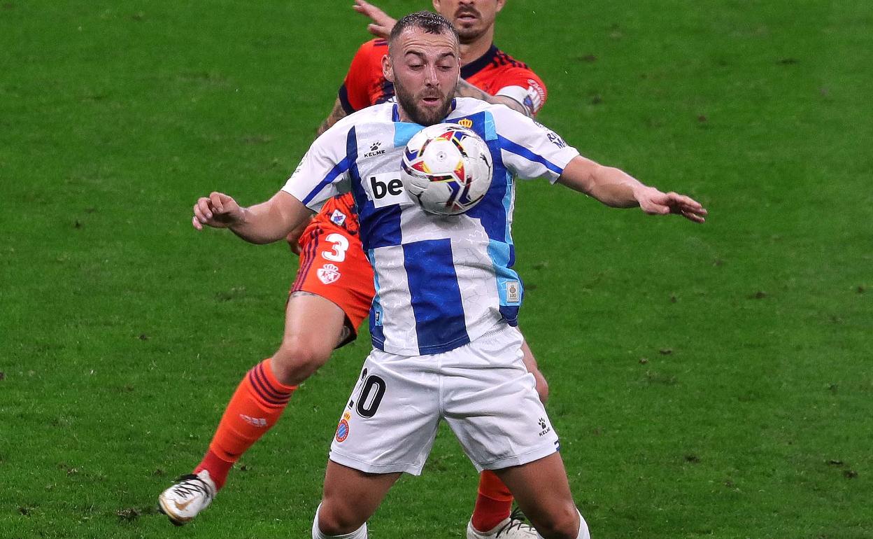 Keidi, en su último partido con el Espanyol ante la Ponferradina el miércoles pasado.