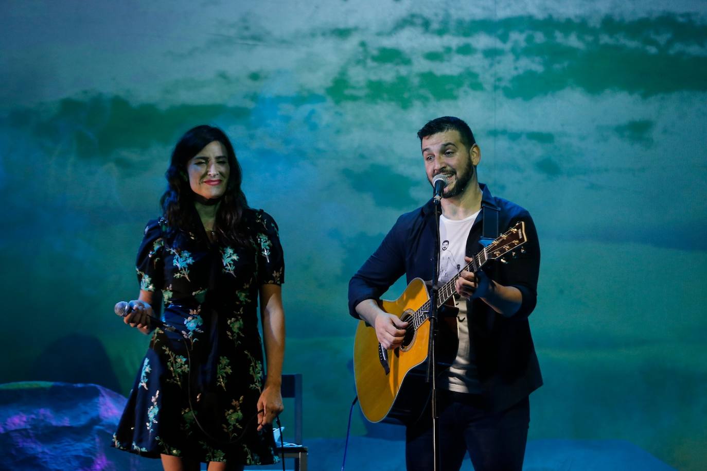 El malagueño, en un momento de la actuación de este viernes 