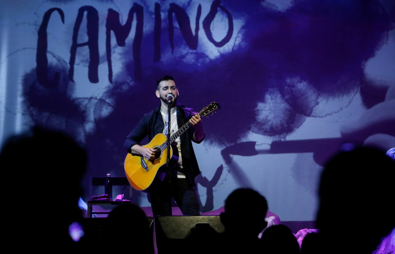 El malagueño, en un momento de la actuación de este viernes 