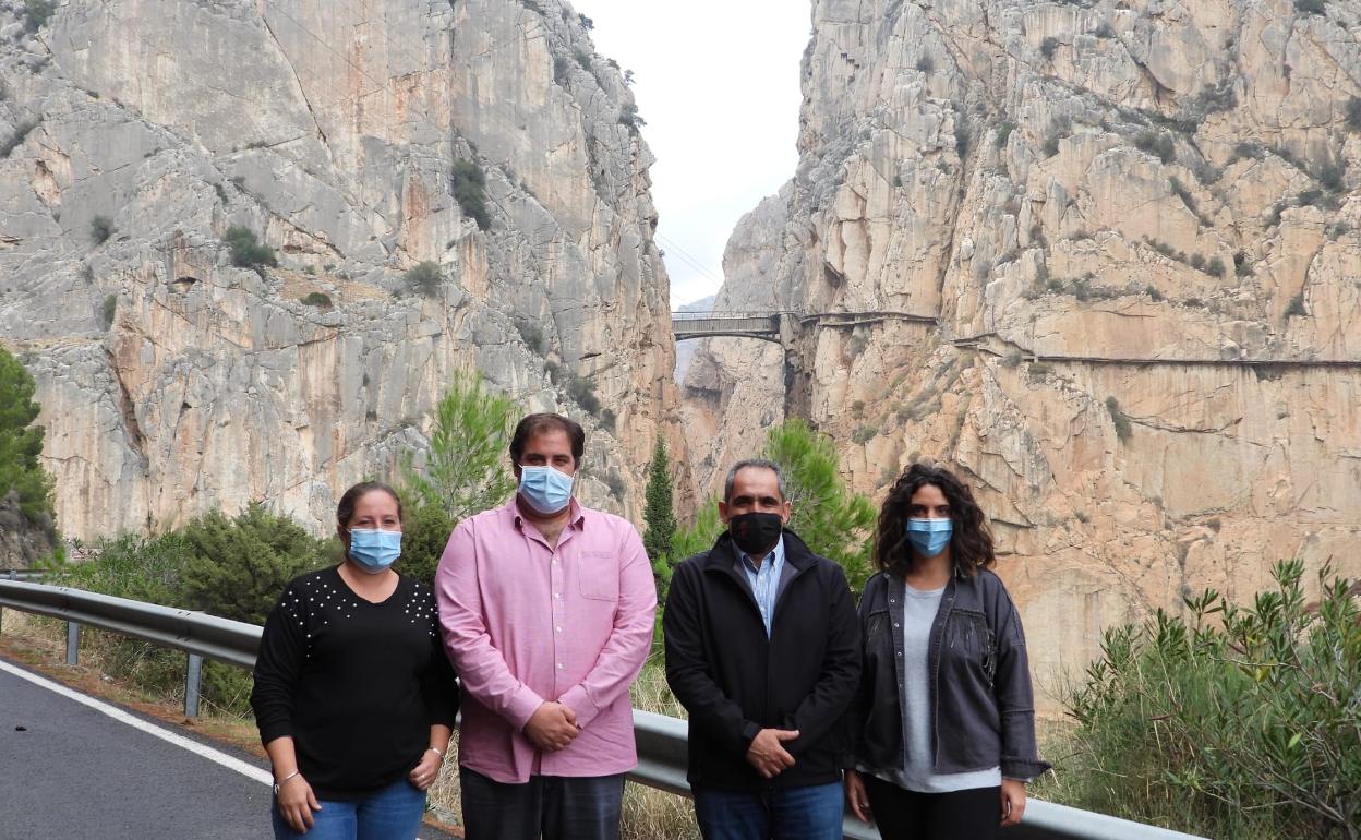 Irene Calderón, Juan Alberto Naranjo, Francisco Martínez y Desiré Cortés