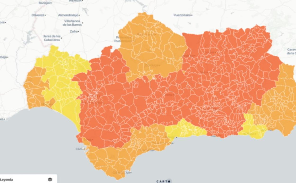 La Junta de Andalucía activa mapacovid.es para conocer las restricciones y medidas en cada municipio