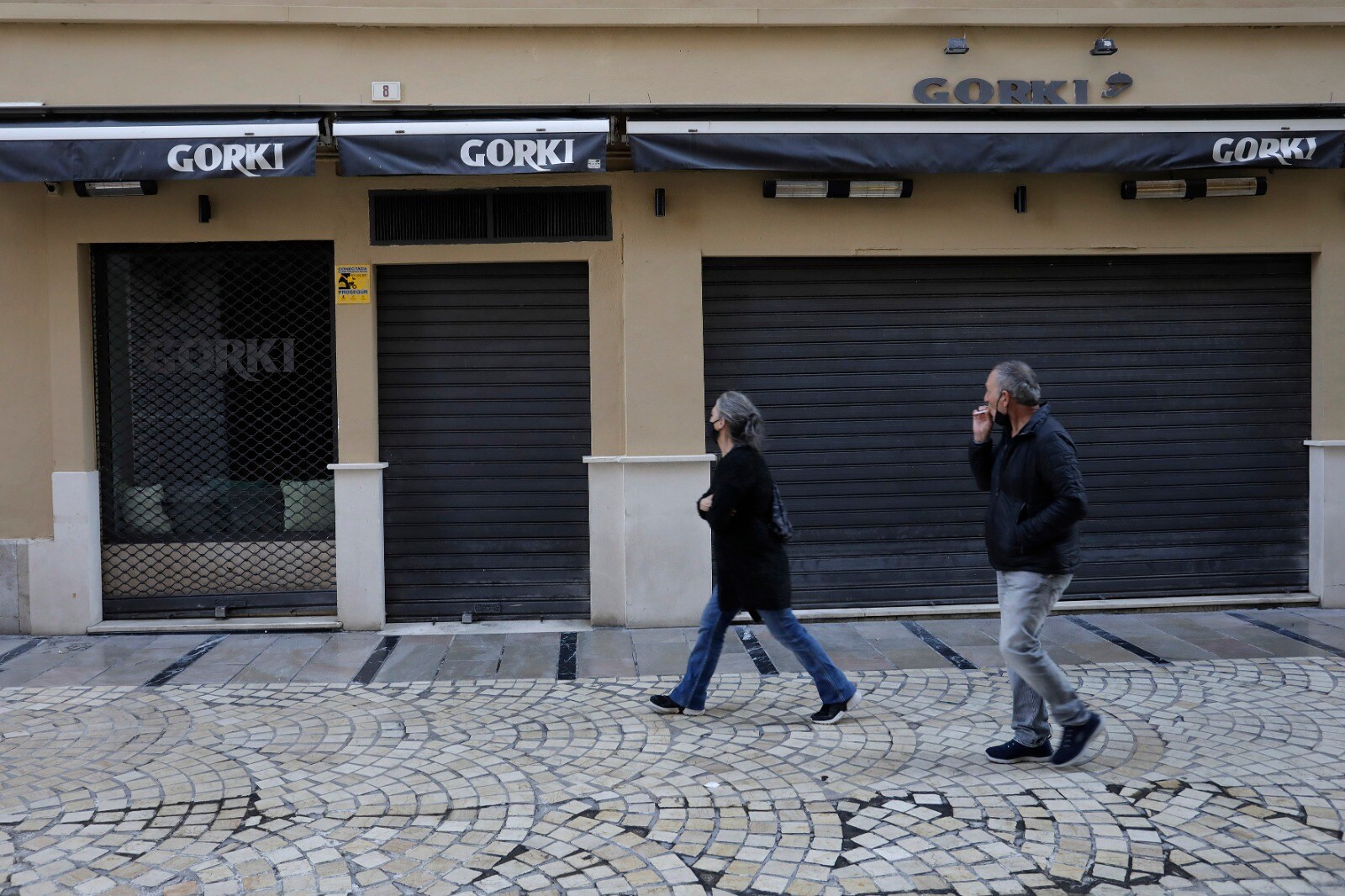 El cierre de los comercios en Málaga deja un Centro mudo y de calles vacías