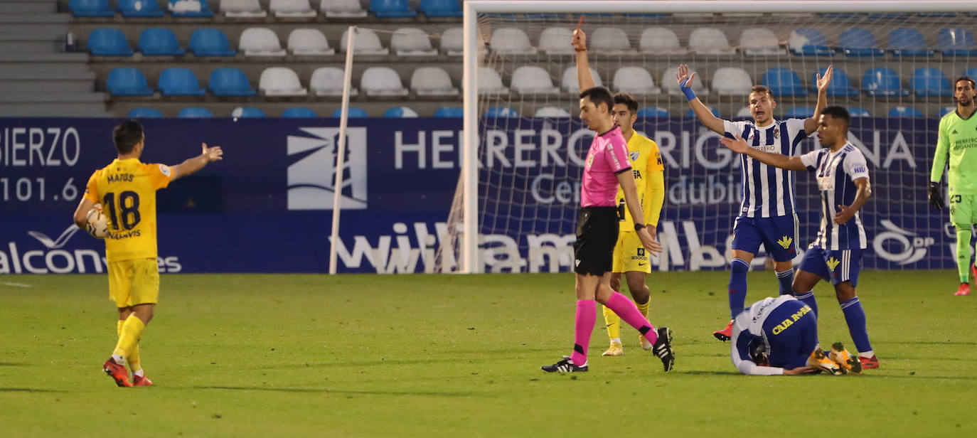 Uno de los momentos del encuentro fue la dedicatoria de Rahmani a su hija recién nacida de su primer gol como malaguista. 