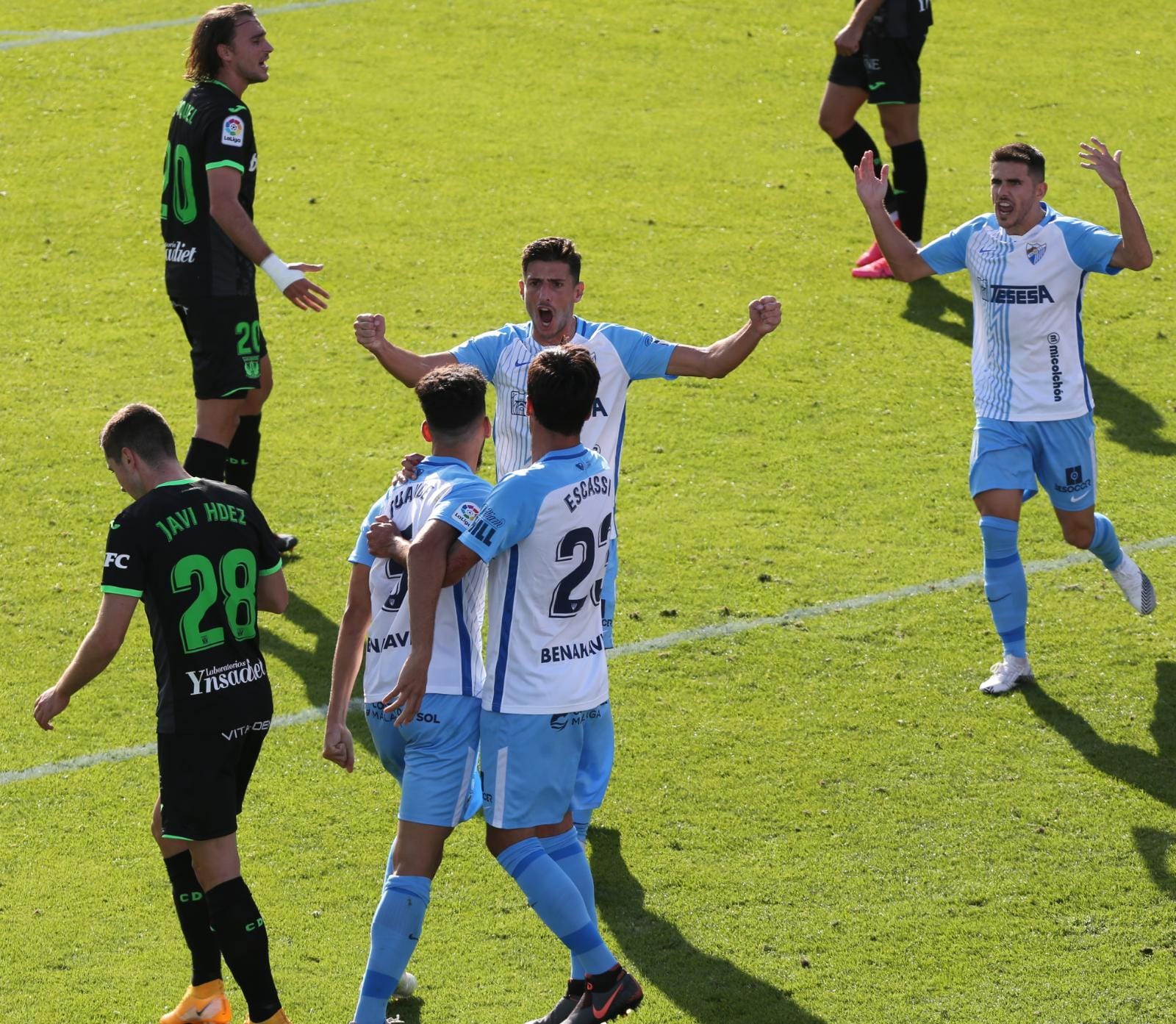 El partido disputado este sábado en La Rosaleda, en fotos.