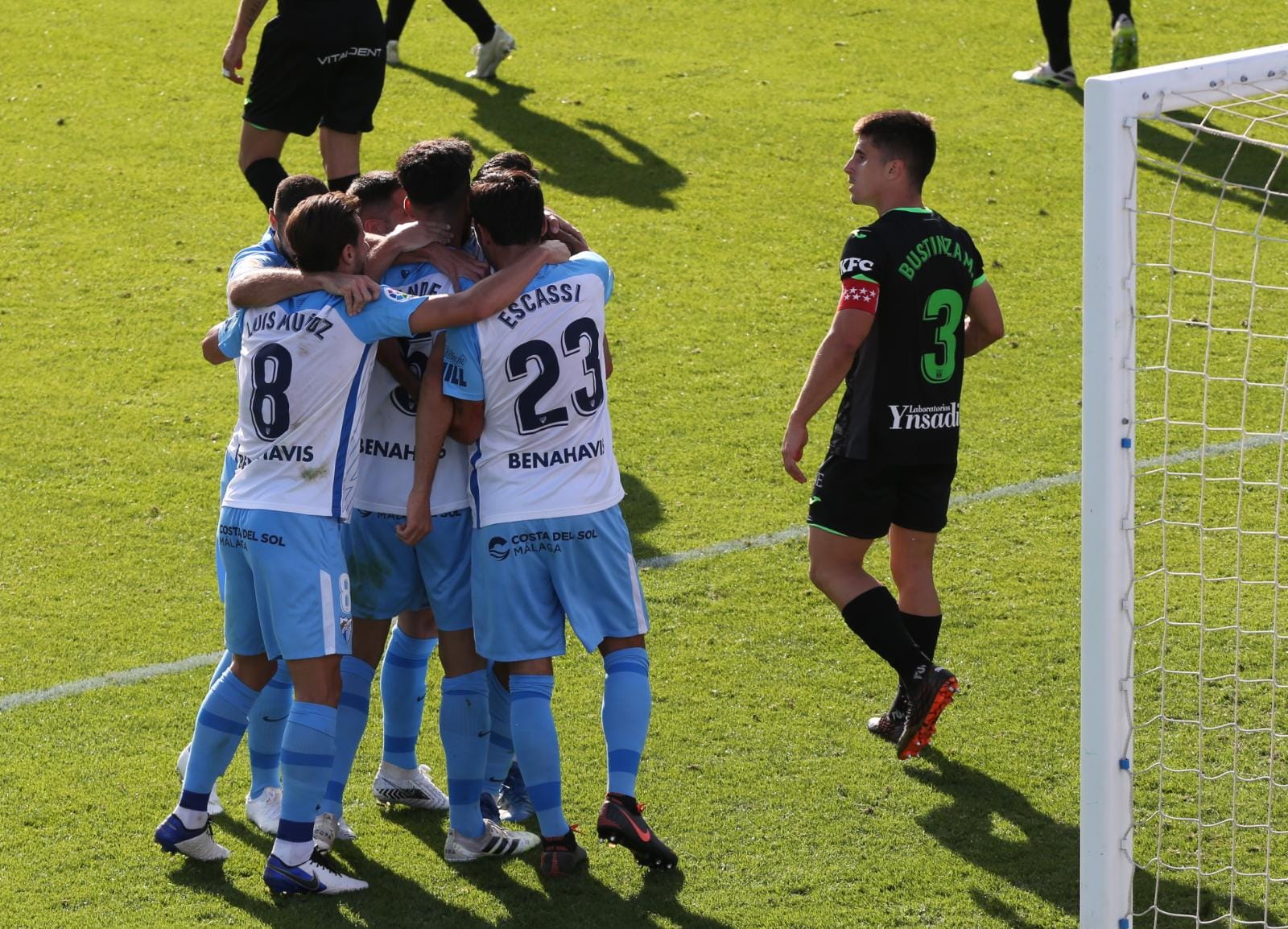 El partido disputado este sábado en La Rosaleda, en fotos.