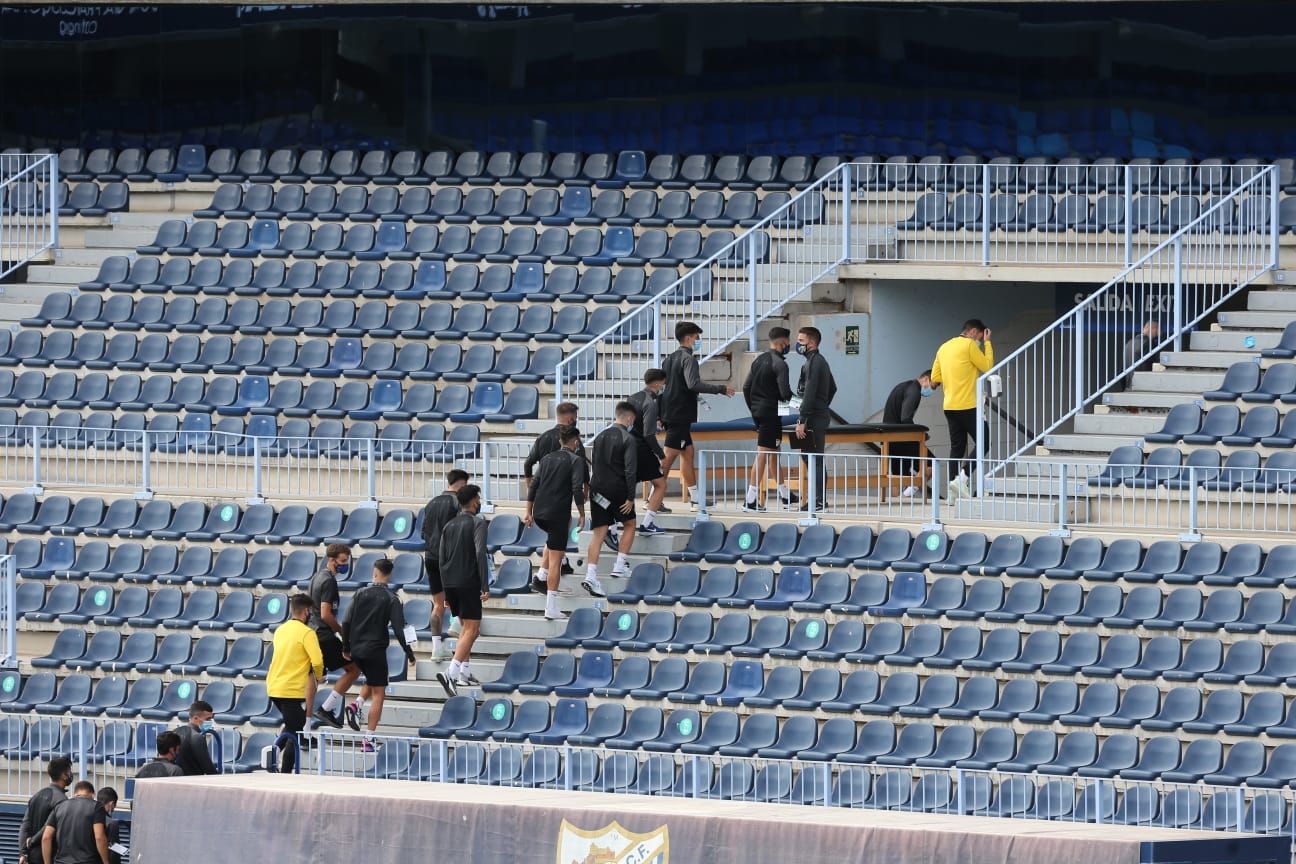 El partido disputado este sábado en La Rosaleda, en fotos.