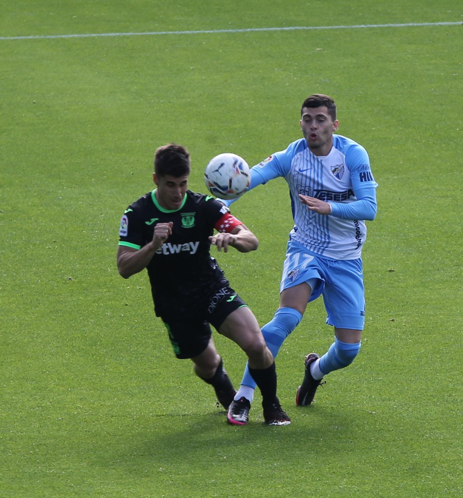 El partido disputado este sábado en La Rosaleda, en fotos.