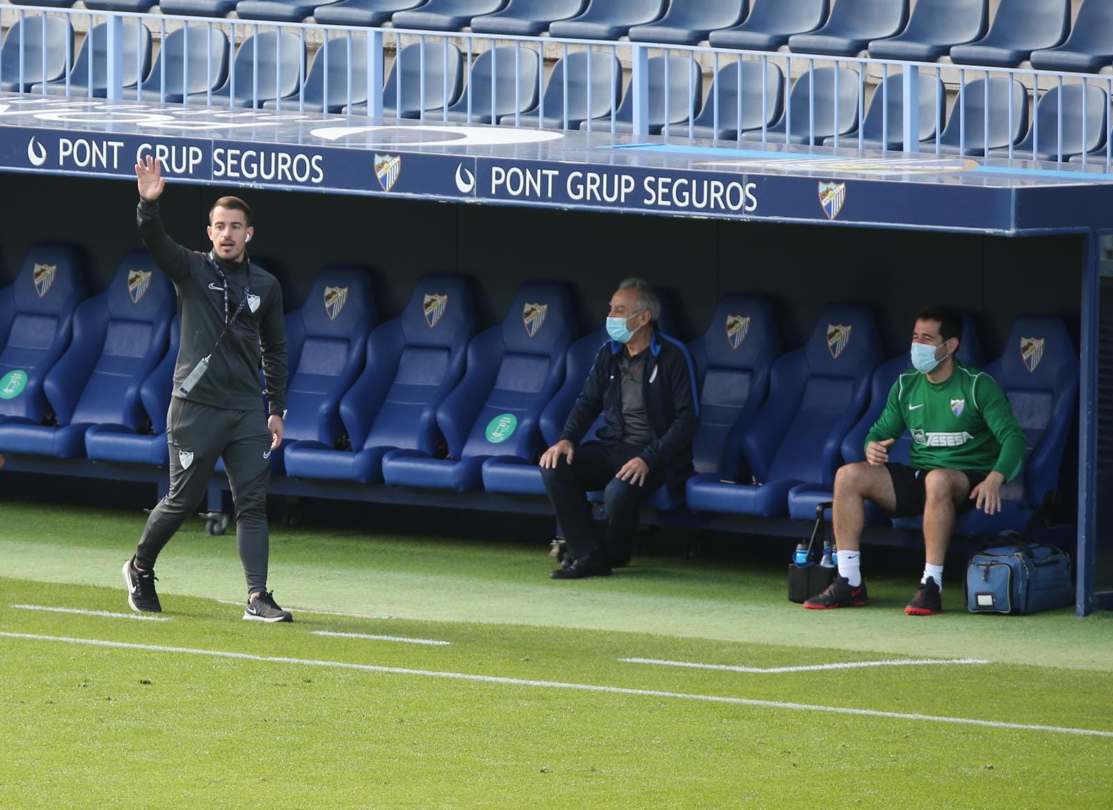 El partido disputado este sábado en La Rosaleda, en fotos.