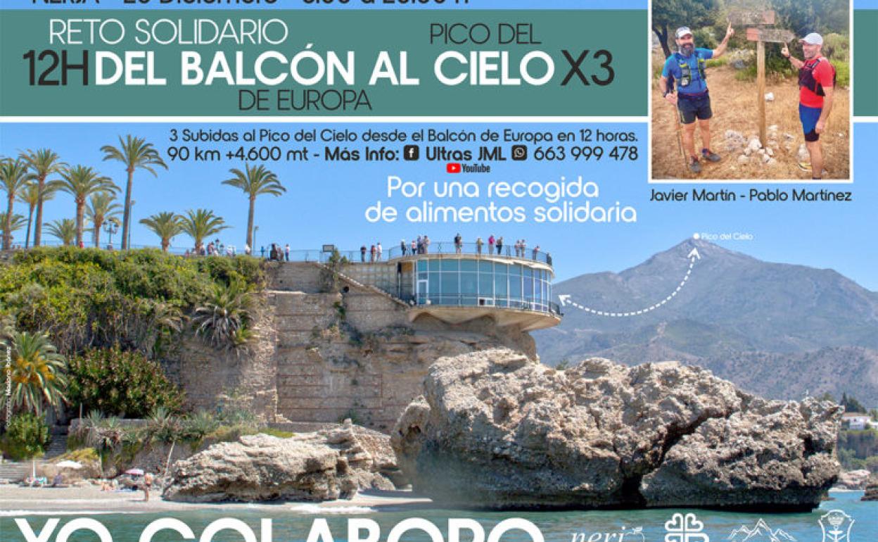 Cartel promocional del reto solidario. 