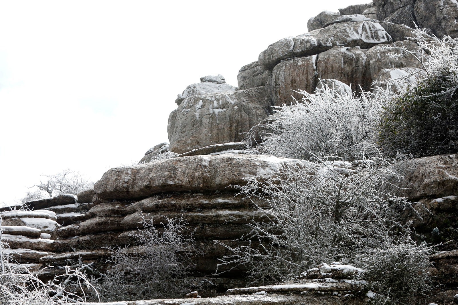 Imagen de El Torcal de Antequera, este sábado. 