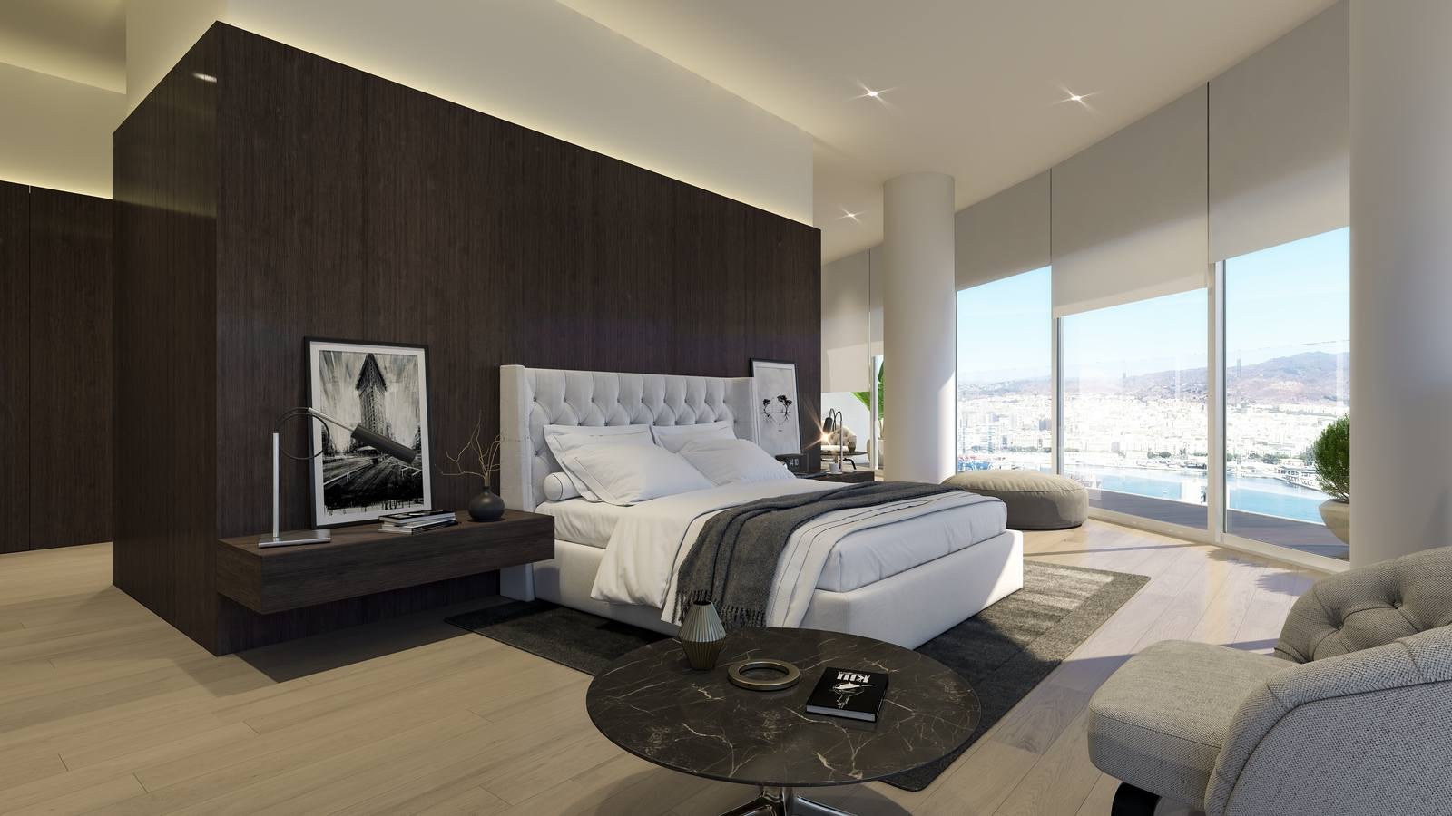 Recreación de cómo quedará la torre del Puerto de Málaga.