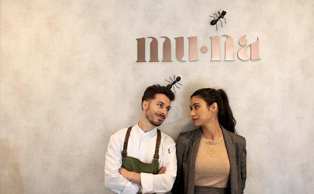 Samuel Naveira y Génesis Cardona, los protagonistas de la historia de Mu-Na, en Ponerrada, con una estrella Michelín 