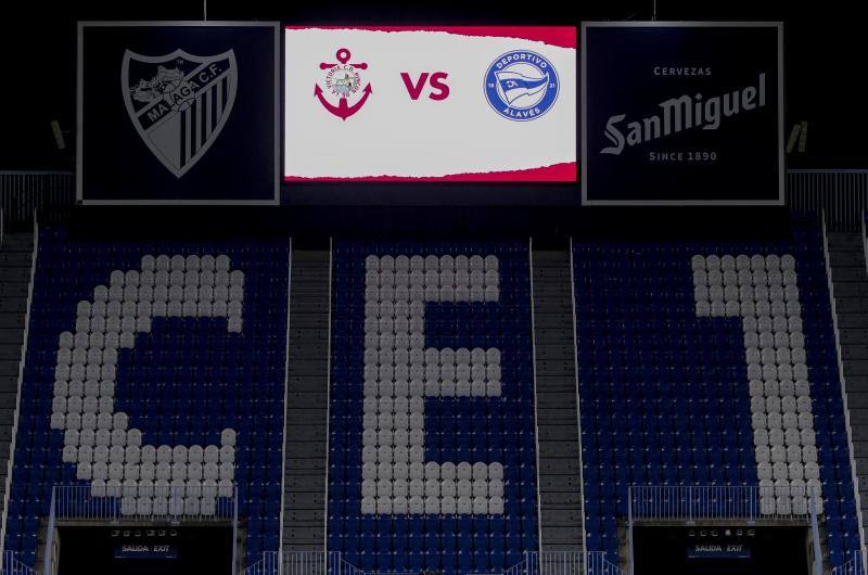 El partido se disputó en La Rosaleda 