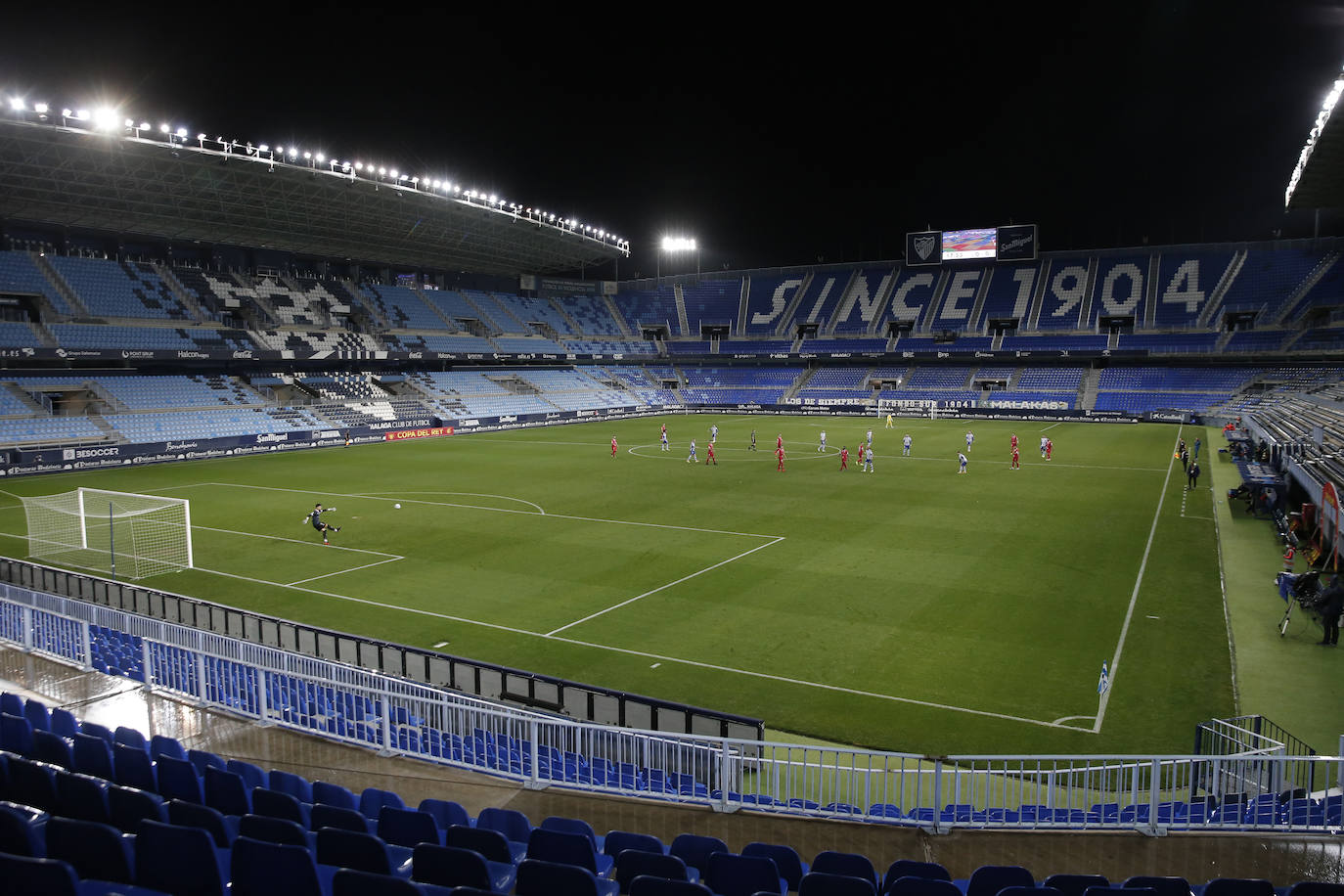 El partido se disputó en La Rosaleda 