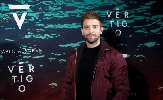 Pablo Alborán, en la presentación de 'Vértigo'. 