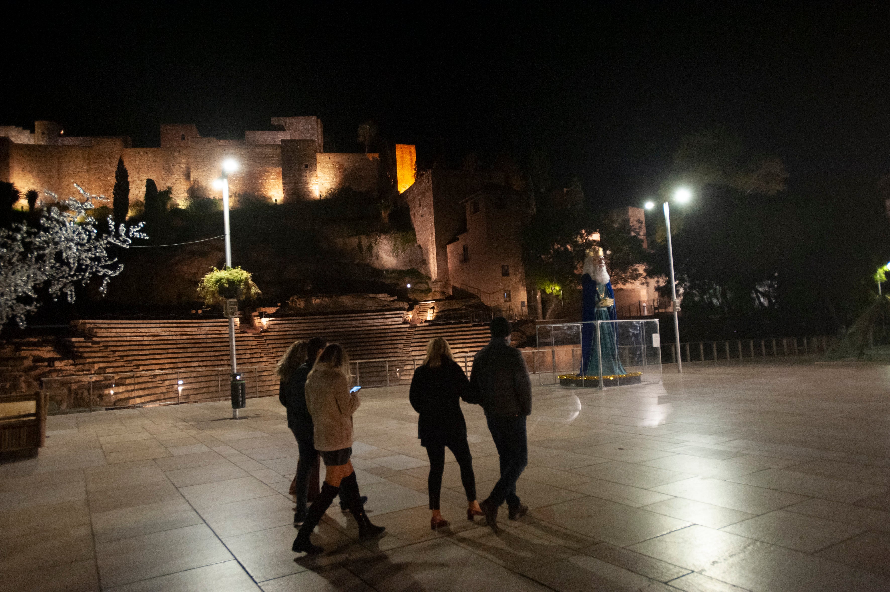 La Nochevieja más atípica debido a la pandemia del coronavirus en el Centro de Málaga