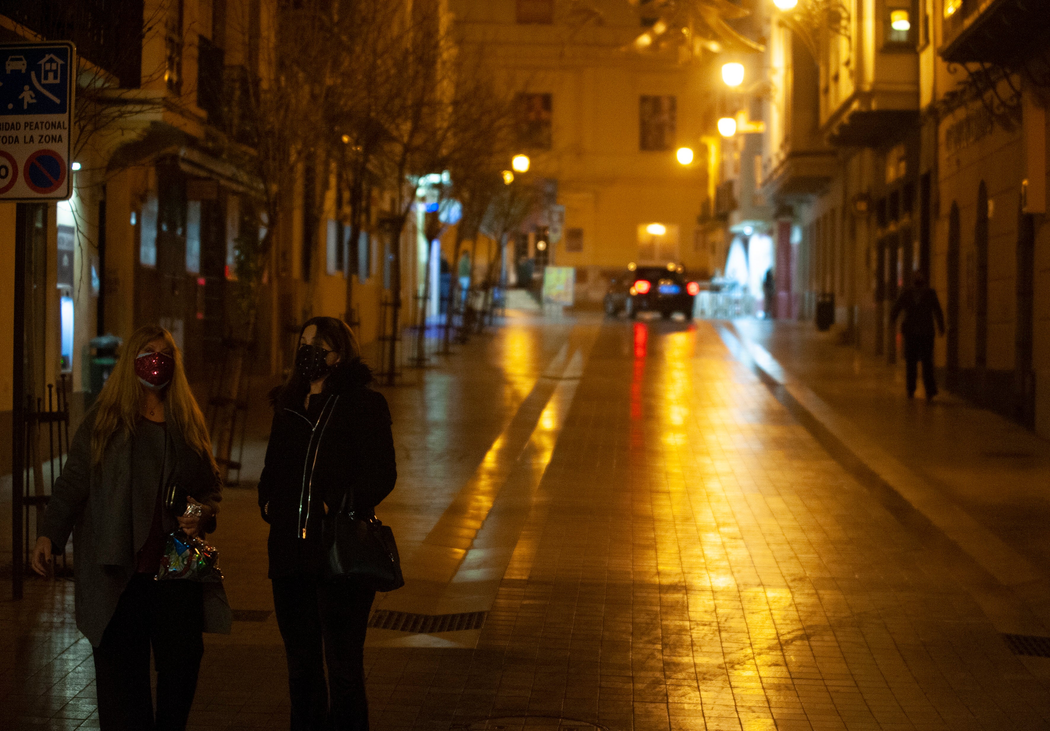 La Nochevieja más atípica debido a la pandemia del coronavirus en el Centro de Málaga