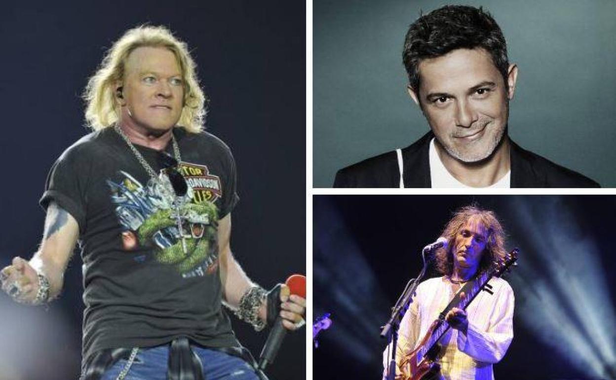 Guns N'Roses, Extremoduro o Alejandro Sanz, citas pospuestas en 2020 