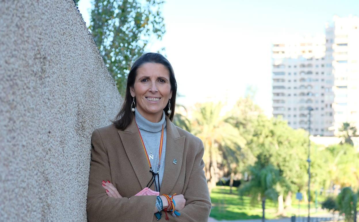 La delegada de Educación y Deporte en Málaga, en una imagen tomada en el edificio de servicios administrativos. 