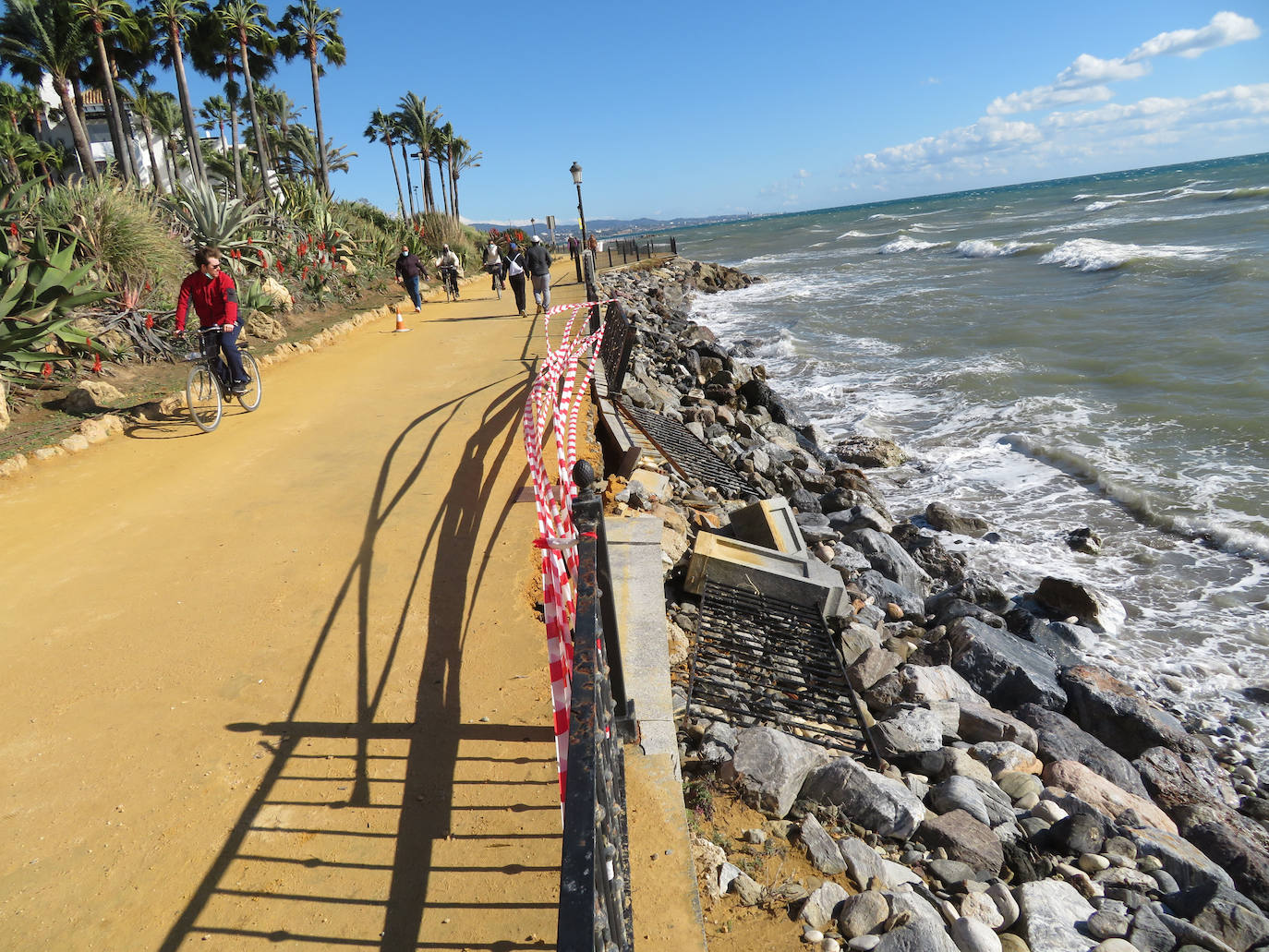 Paseo marítimo de Marbella, este sábado