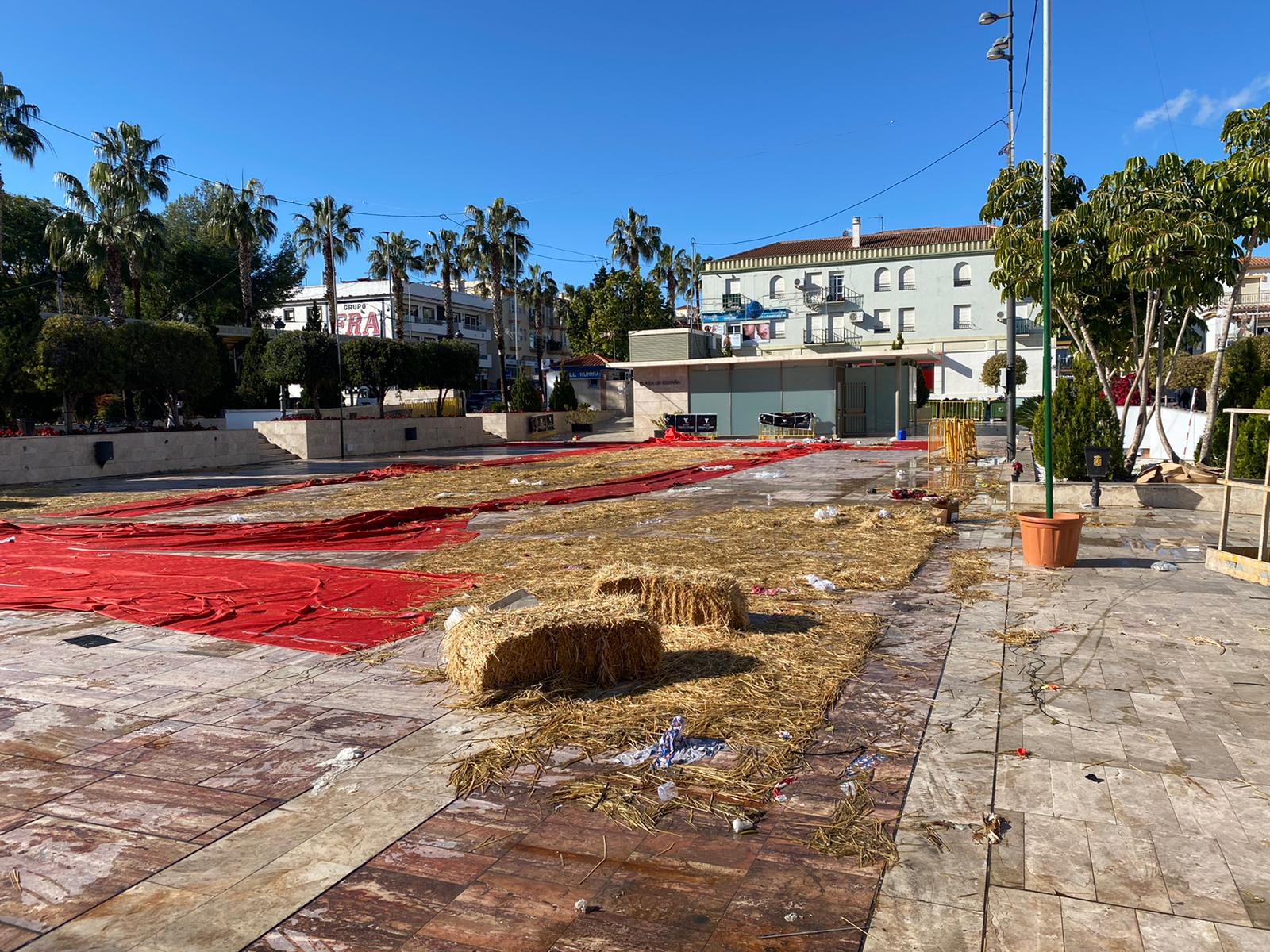 Así ha amanecido Alhaurín de la Torre, uno de los municipios más afectados por la borrasca.