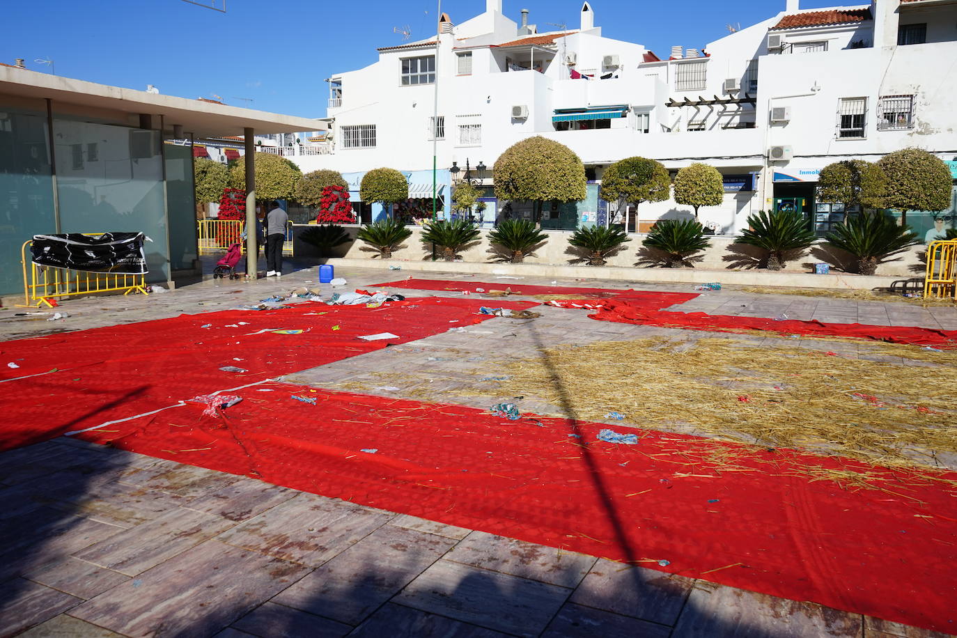 Así ha amanecido Alhaurín de la Torre, uno de los municipios más afectados por la borrasca.
