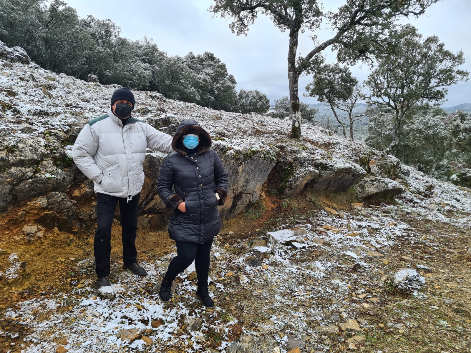 Nevada en la Sierra de las Nieves