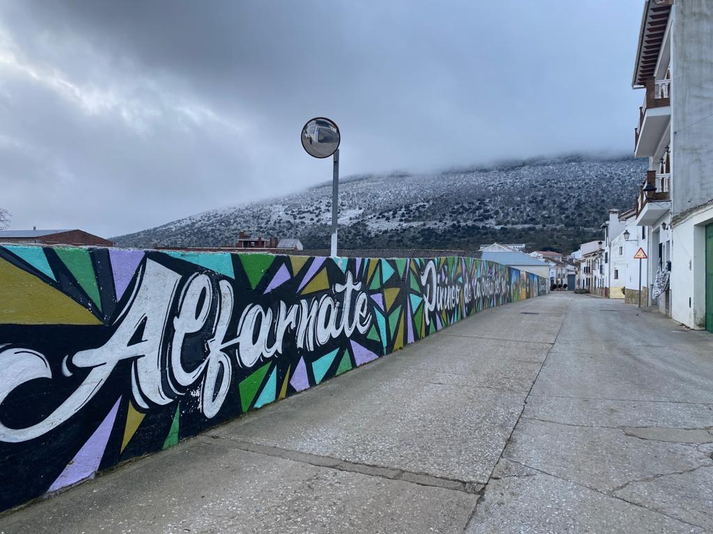 Nieve en Alfarnate.