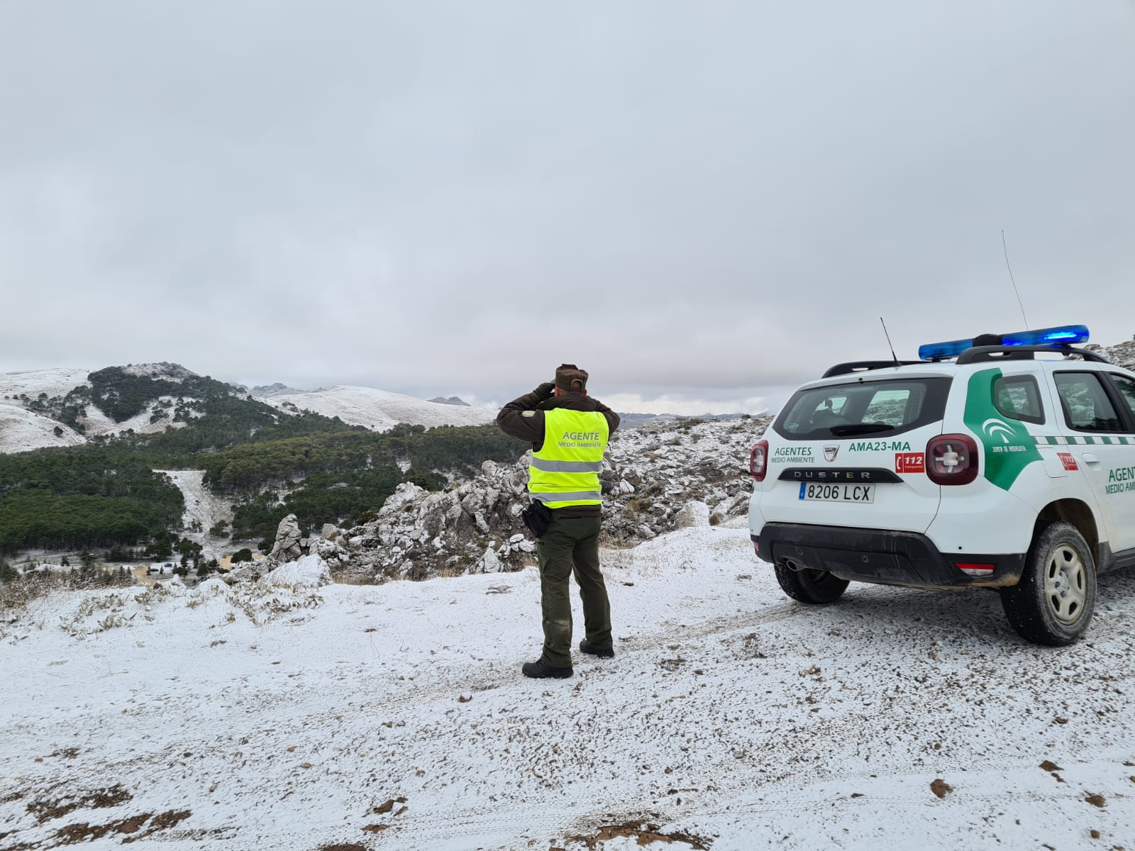 Nevada en la Sierra de las Nieves