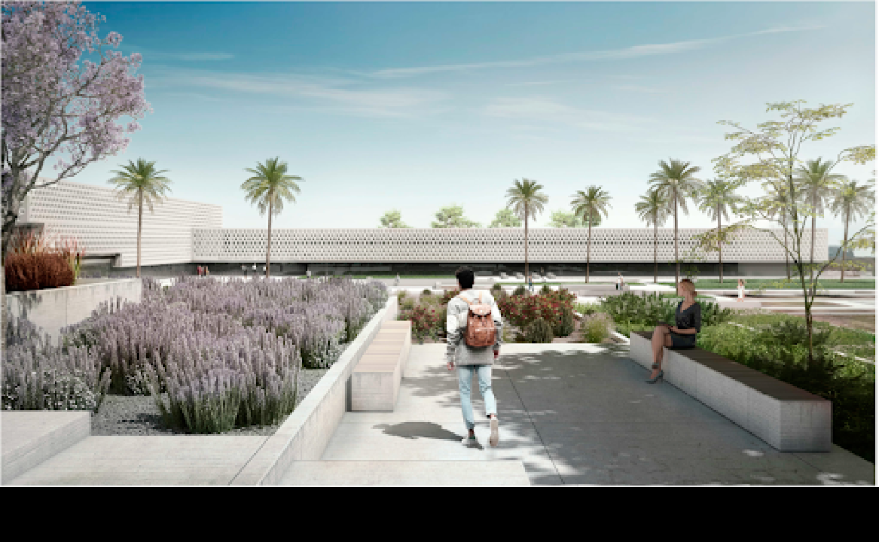 La nueva Facultad de Turismo apuesta por un diseño de patio-jardín. 