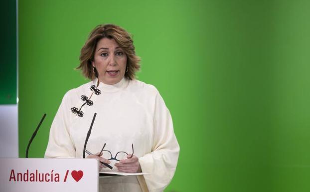 Susana Díaz, este viernes.