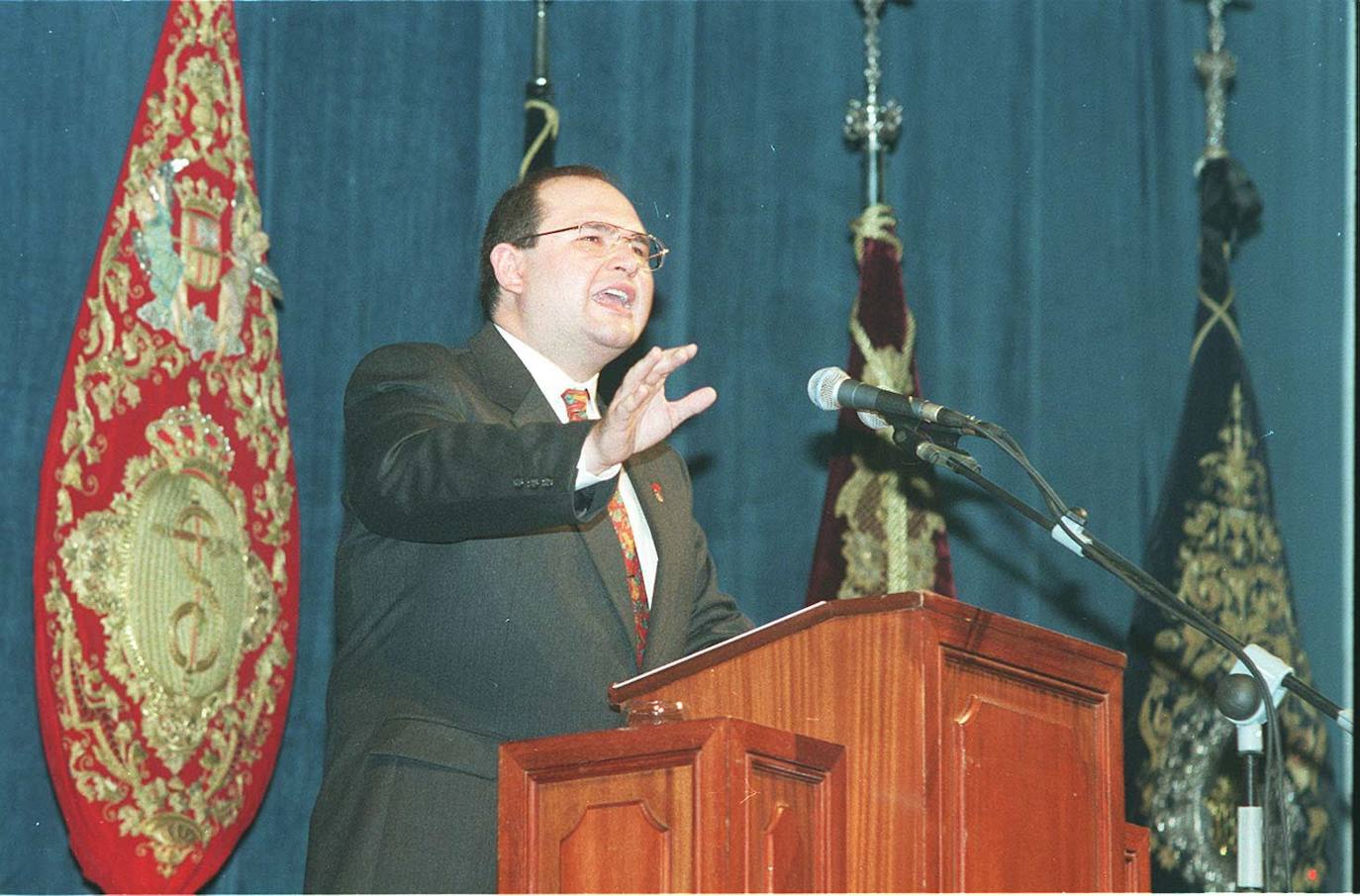 Pregón del 75 aniversario de la Agrupación de Cofradías el 15 de enero de 1996 a cargo del desaparecido Antonio Garrido Moraga