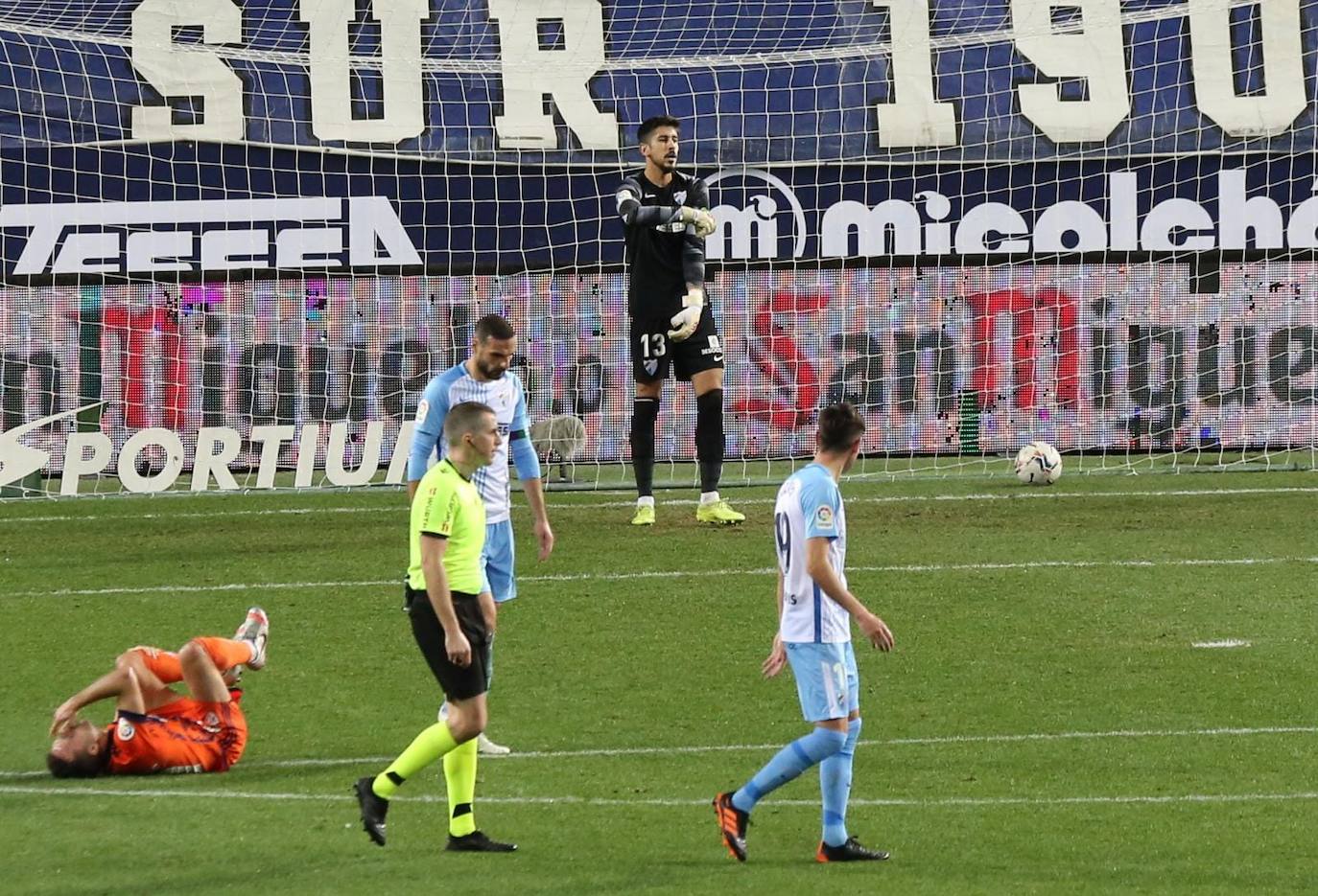 El Málaga, obligado a remontar desde los primeros minutos 