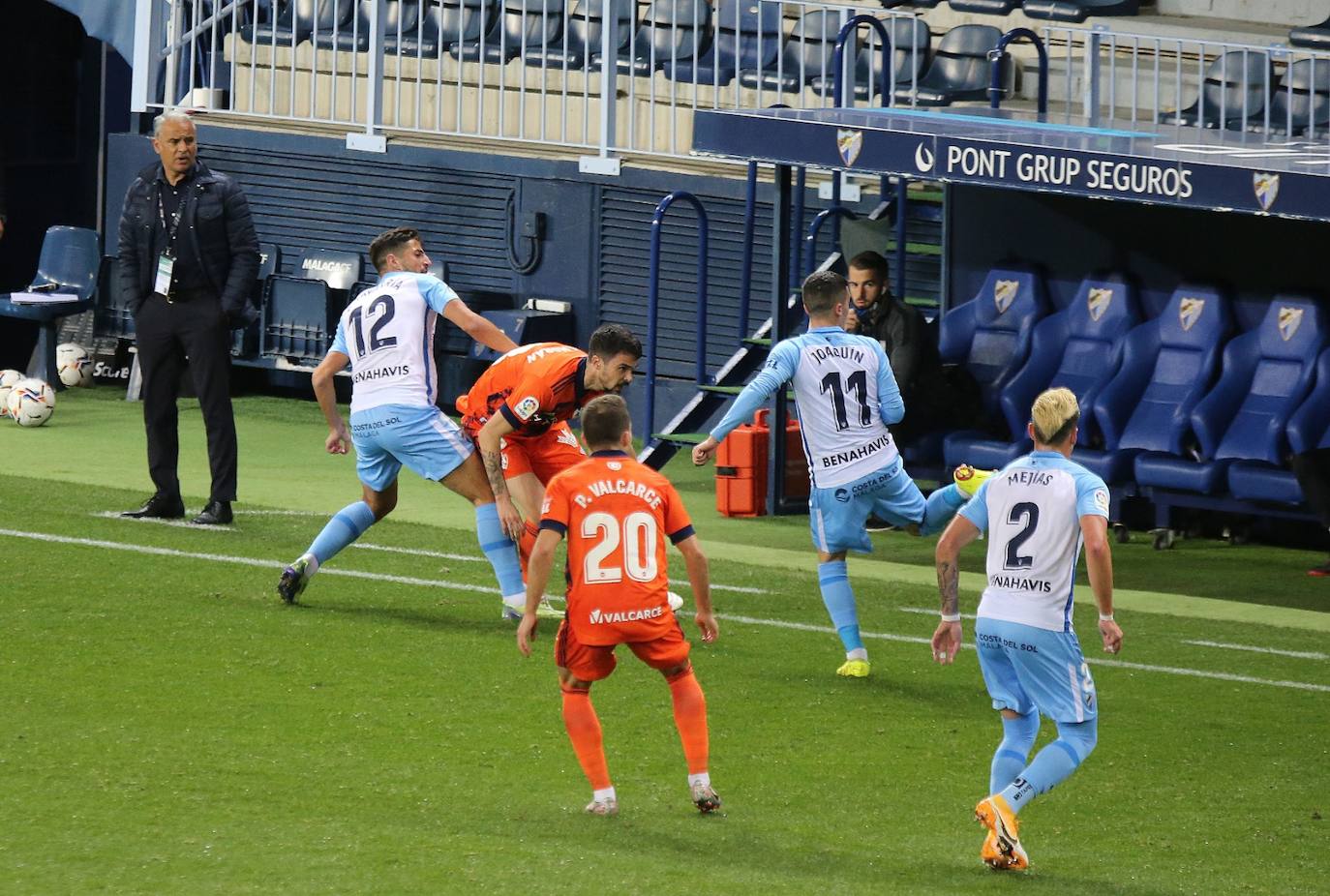 El Málaga, obligado a remontar desde los primeros minutos 